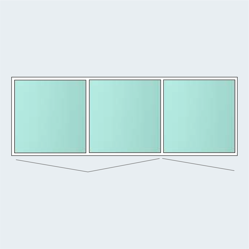 3 Pane Bi-fold Aluminium Door *