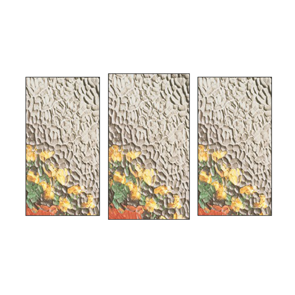 Middle Fixed With Side Hung Each Side UPVC Window *