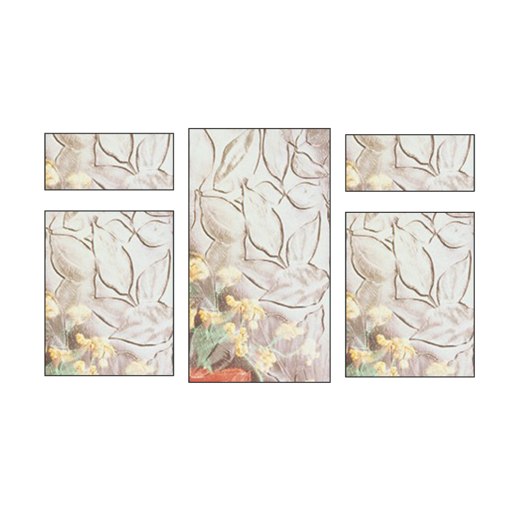 Middle Fixed with Fanlight Over Side Hung Each Side UPVC Window *