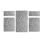 UPVC Window Middle Fixed with Fanlight Over Side Hung Each Side
