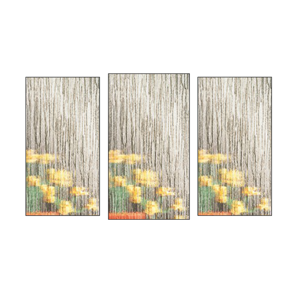 Middle Fixed With Side Hung Each Side UPVC Window *