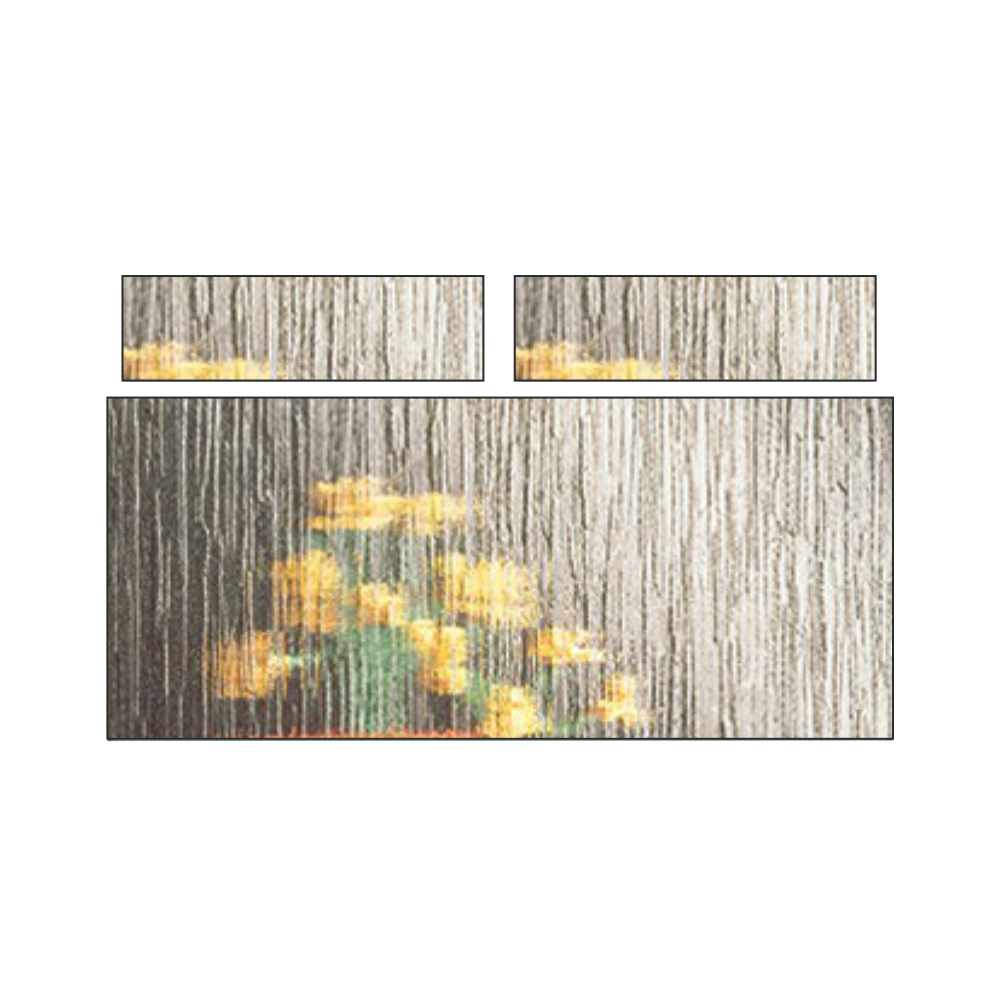 Double Fanlight Over Fixed UPVC Window *