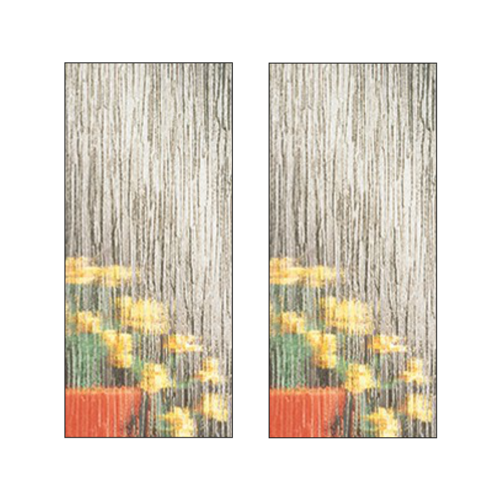 Double Side Hung Fixed Mullion UPVC Window *