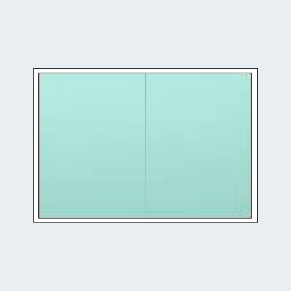 Fixed Frame with Mullion UPVC Window *