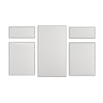 UPVC Window Middle Fixed with Fanlight Over Side Hung Each Side