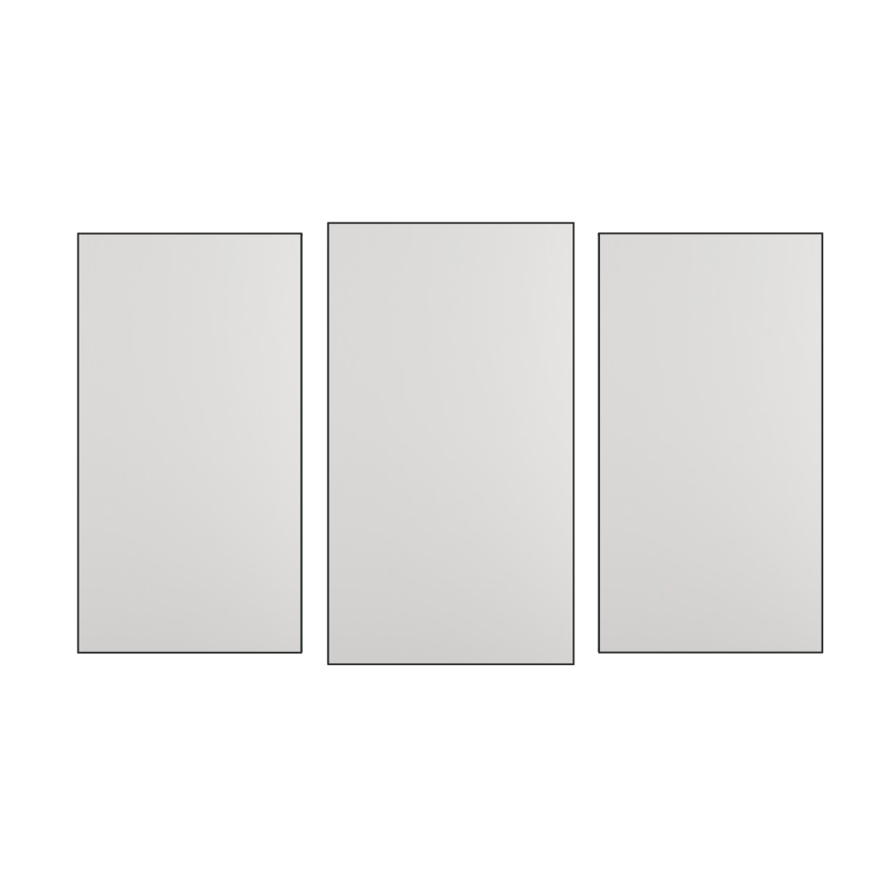 Middle Fixed With Side Hung Each Side UPVC Window *