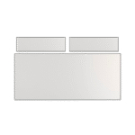 UPVC Double Fanlight Over Fixed Window
