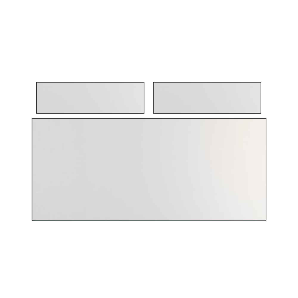 Double Fanlight Over Fixed UPVC Window *