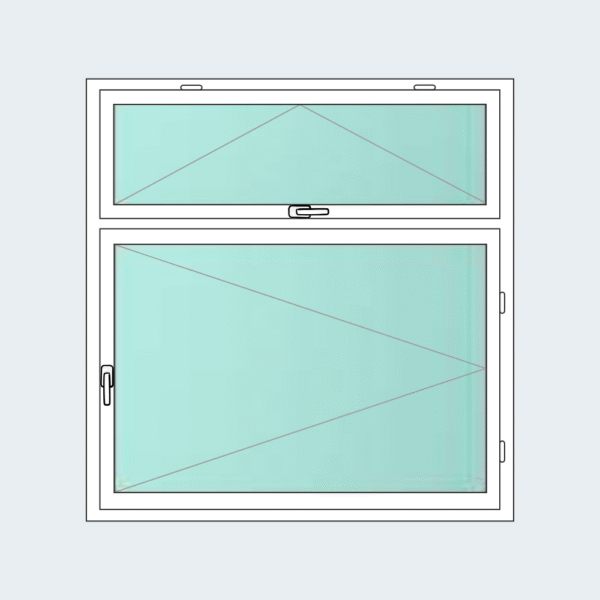 Fanlight Over Side Hung Window