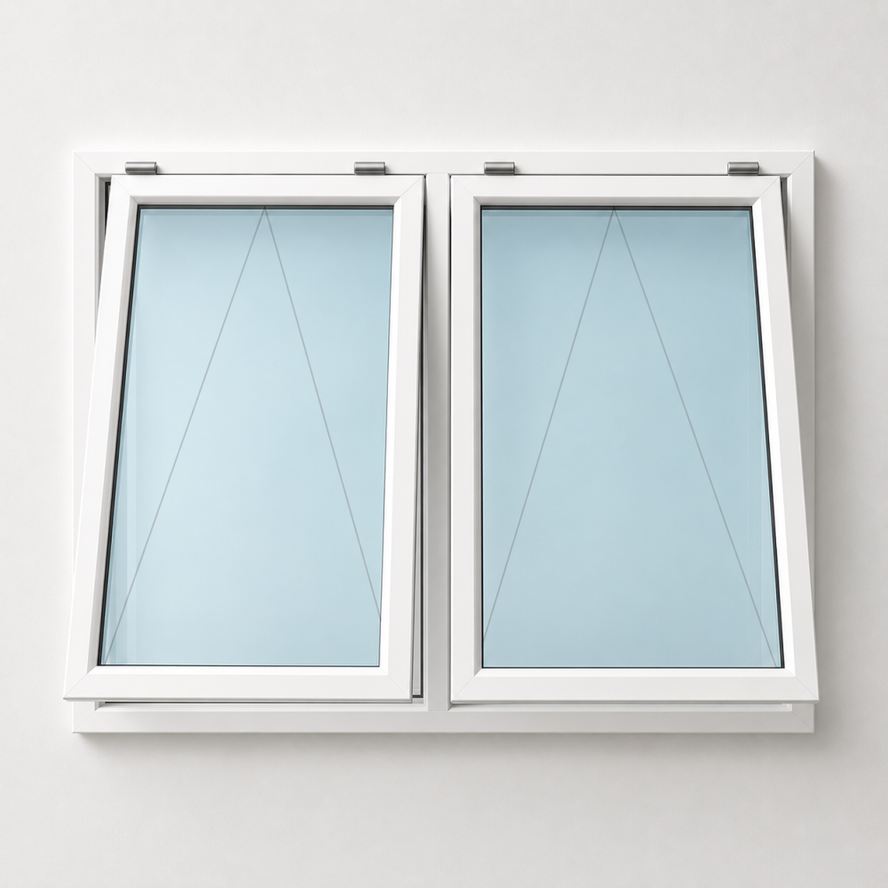 Top Hung Next to Top Hung UVPC Window *