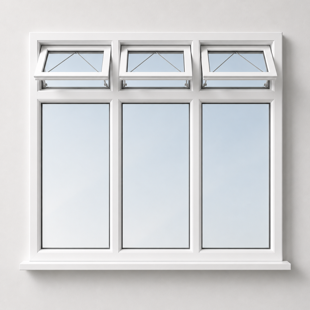 Triple Fanlight Over Triple Fixed