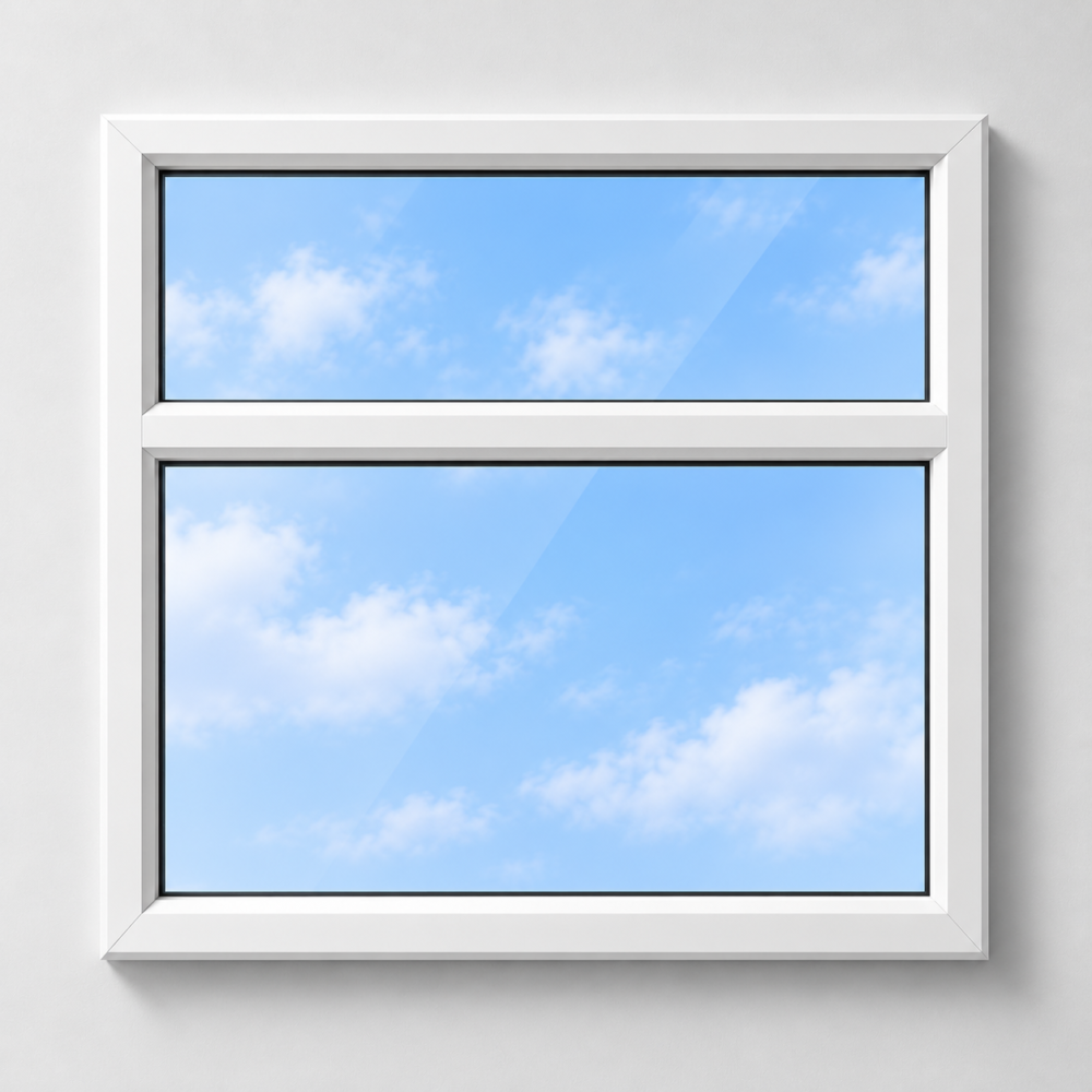 Fixed Frame with Transom UPVC Window *