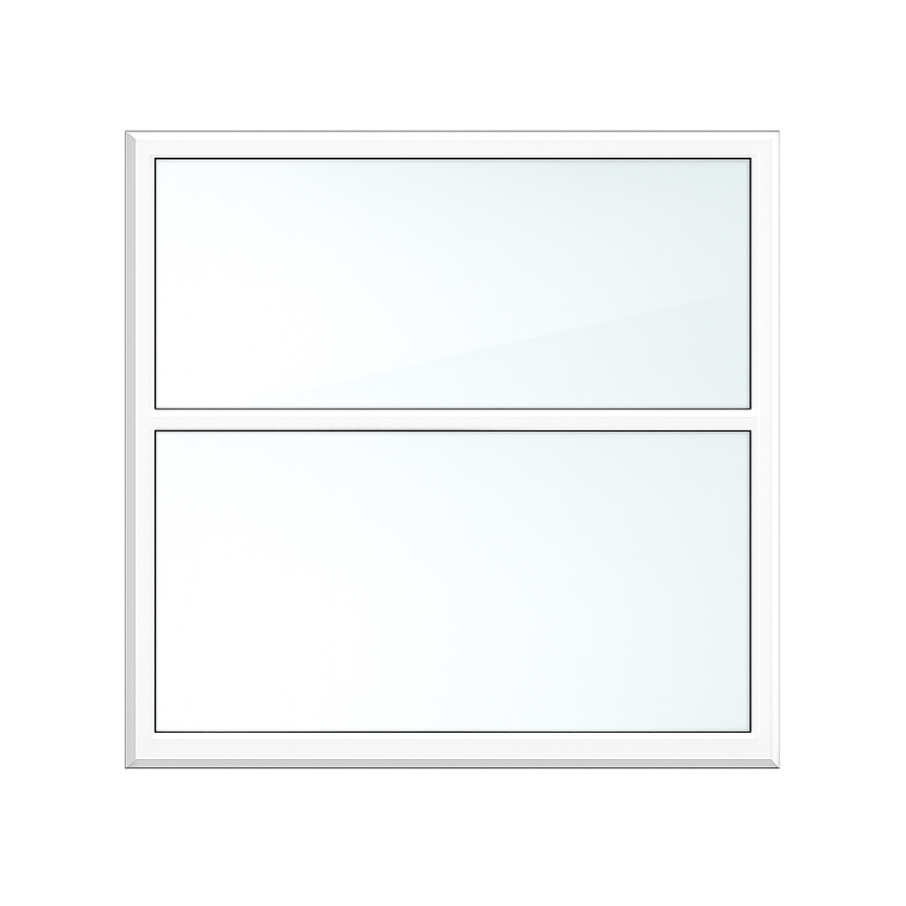 Fixed Frame with Transom UPVC Window *