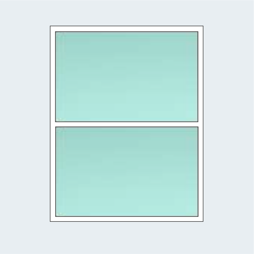 Fixed Frame with Transom UPVC Window *