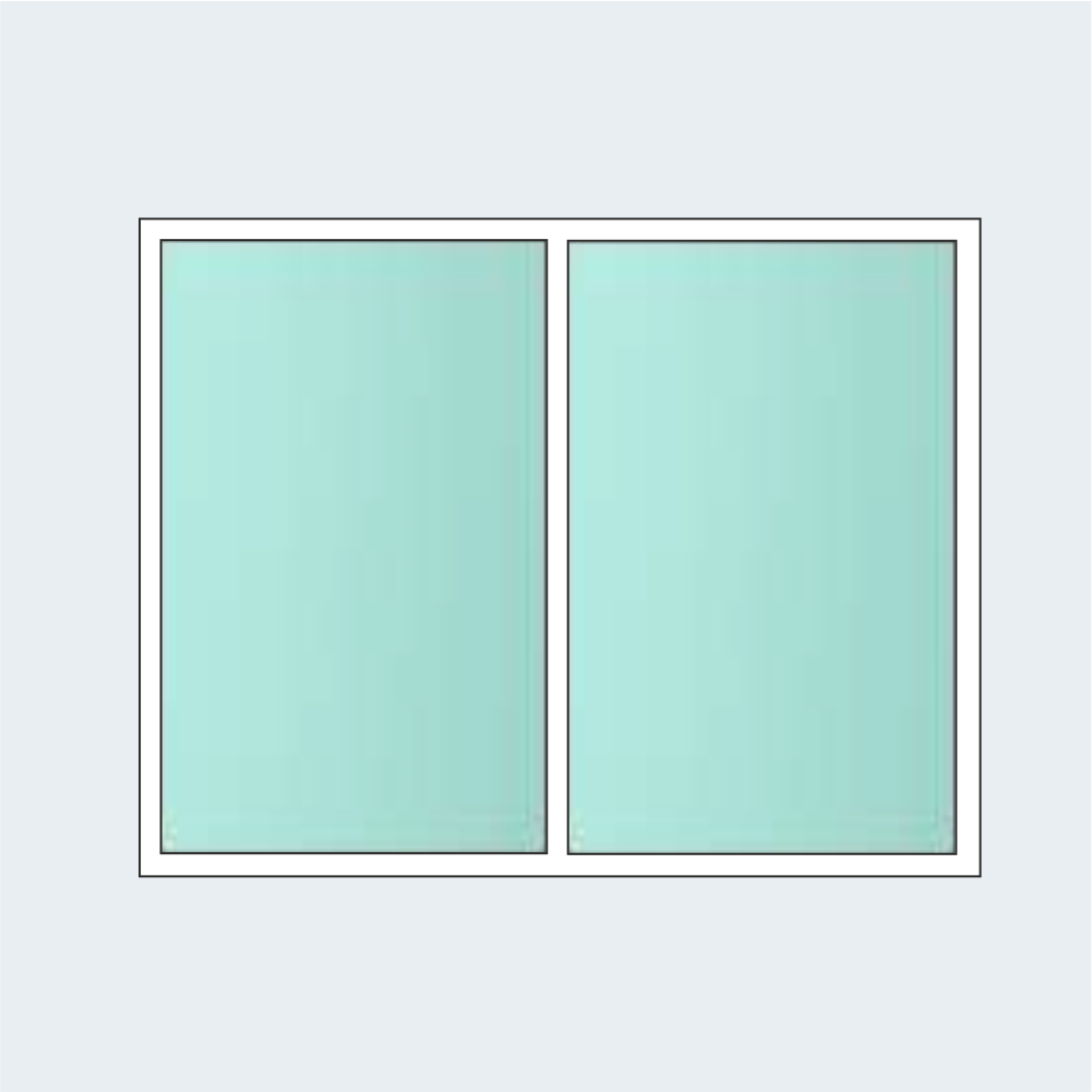 Fixed Frame with Mullion UPVC Window *